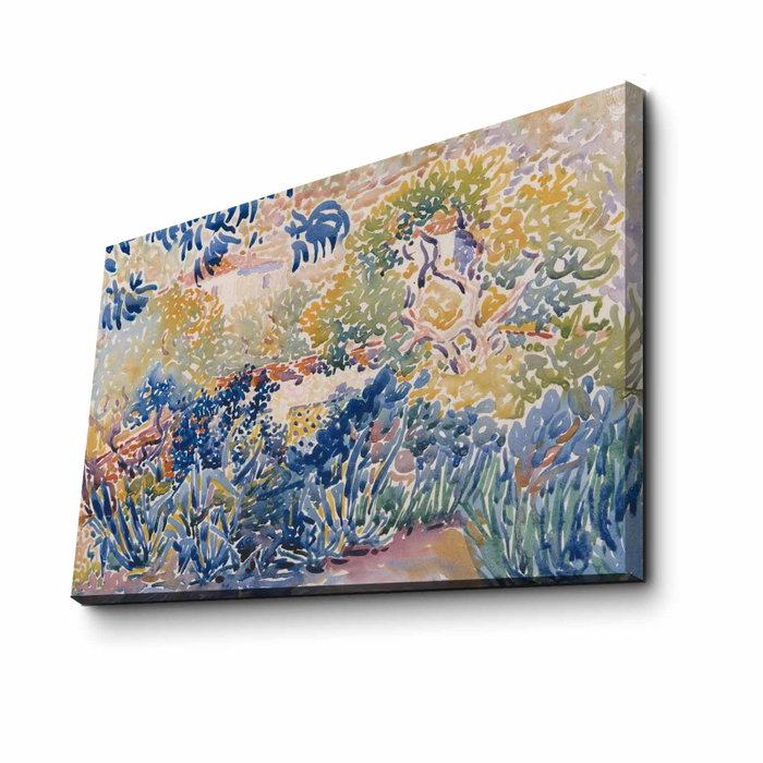Wallity Cuadro Decorativo sobre Lienzo El jardín del artista en Saint-Clair (45 x 70 cm)